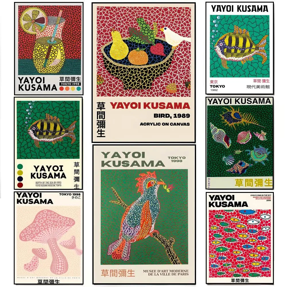 Yayoi Kusama Waterproof Art Wall Poster
