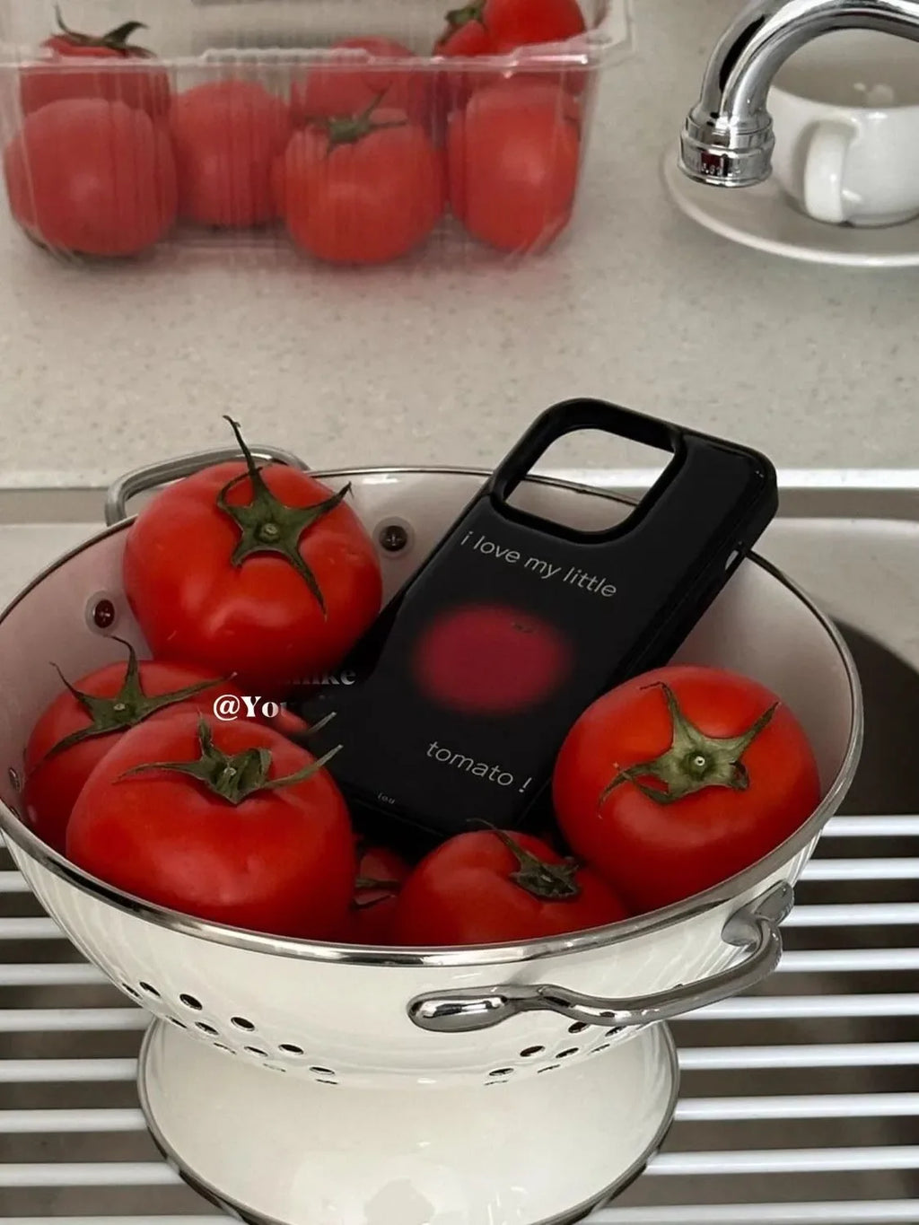 Cute Tomato Glossy Phone Case for iPhone