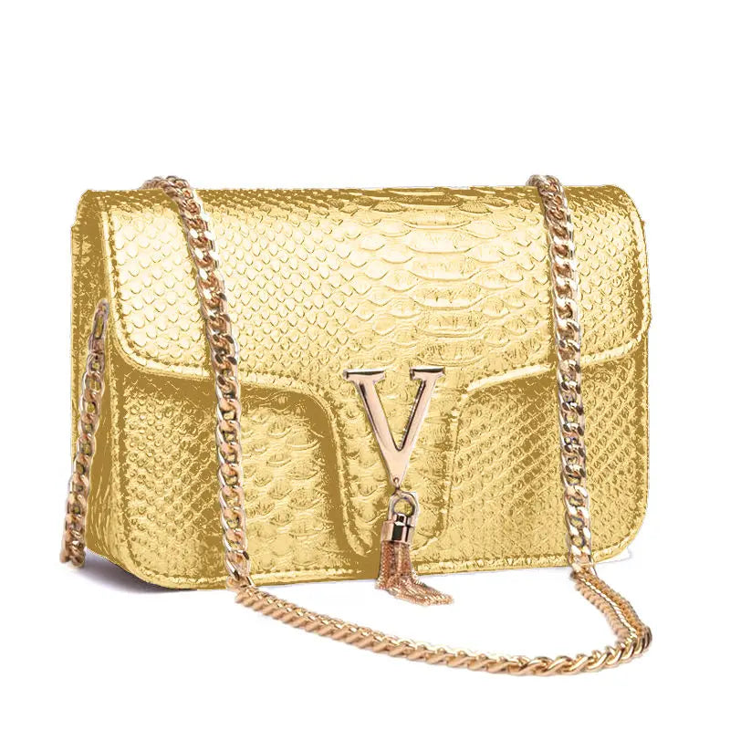 Y2K V-Chain Crossbody Bag