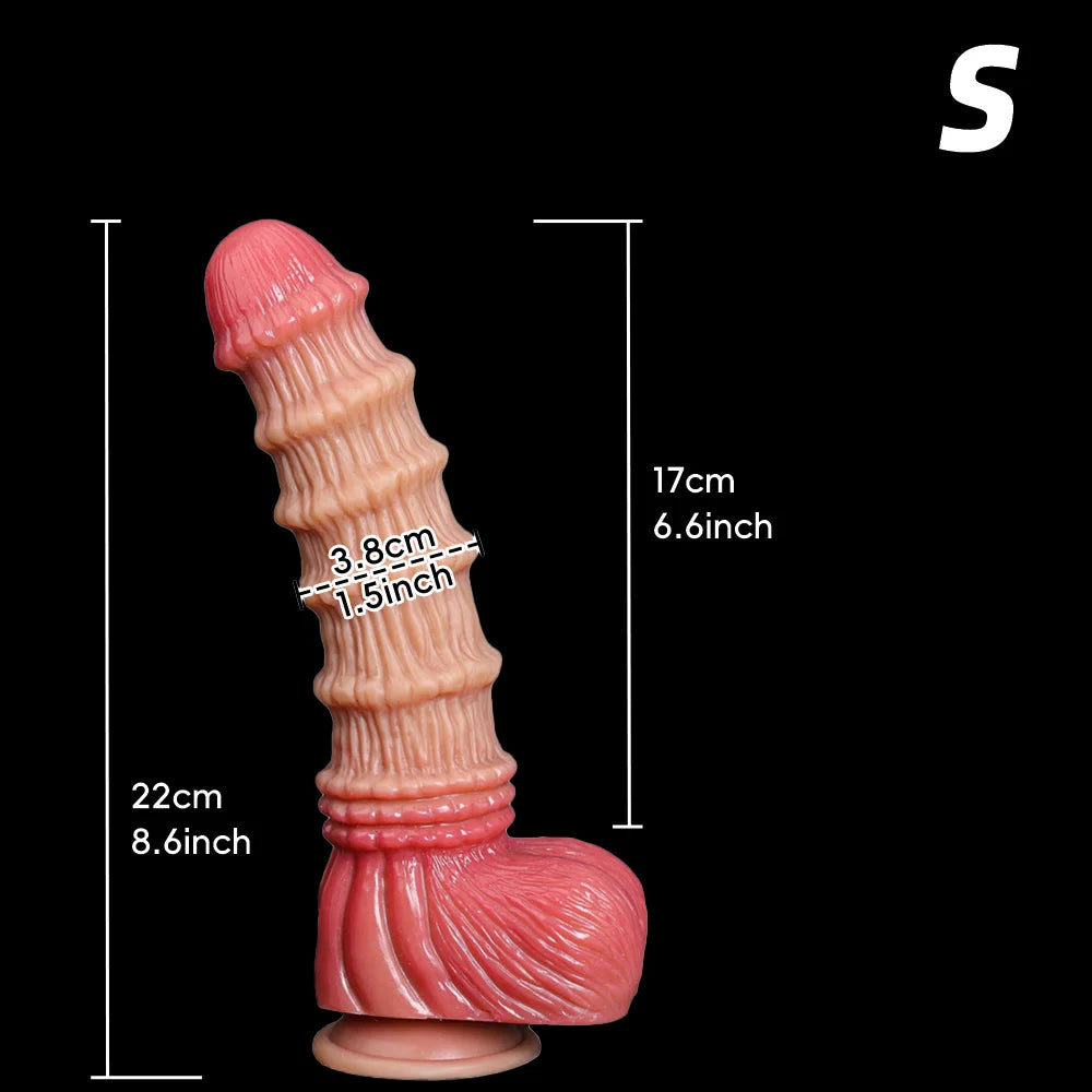 Dog Dildo Animal Anal Plug Anus Stimulator Man Women Sex Toy Big Animal Penis Butt Plug Suction Cup Prostate Massage Female Toy