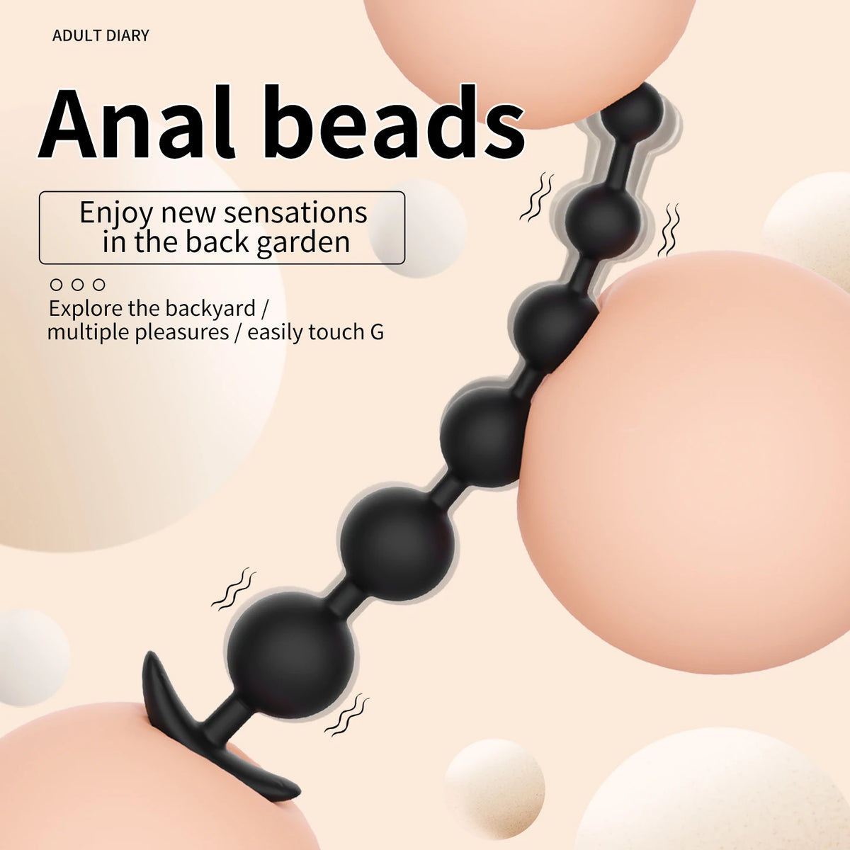 Small Silicone Beginner Anal Bead Set