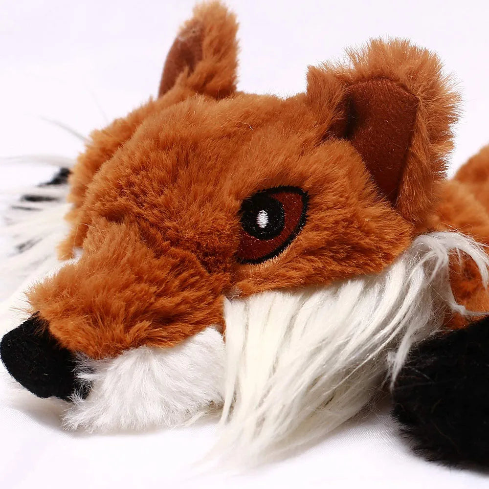 No-Stuffing Animal Squeaky & Crinkle Dog Toy