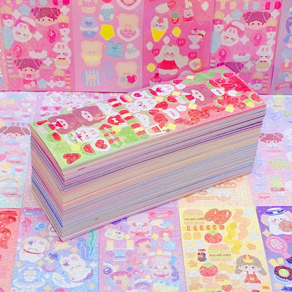 Kawaii Paper Stickers for Journals & Scrapbooks