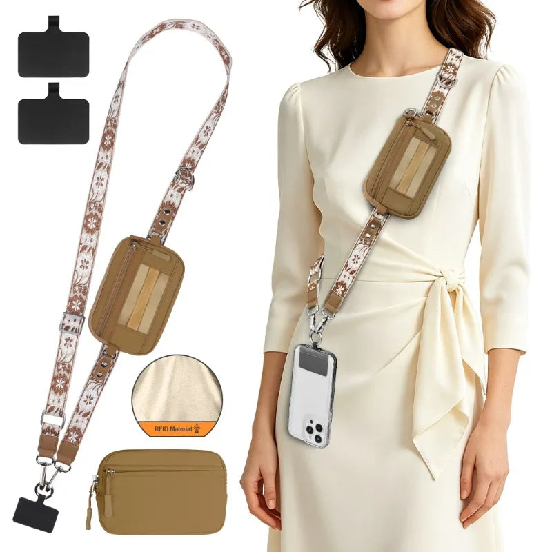 Nylon Mini Travel Crossbody Pouch