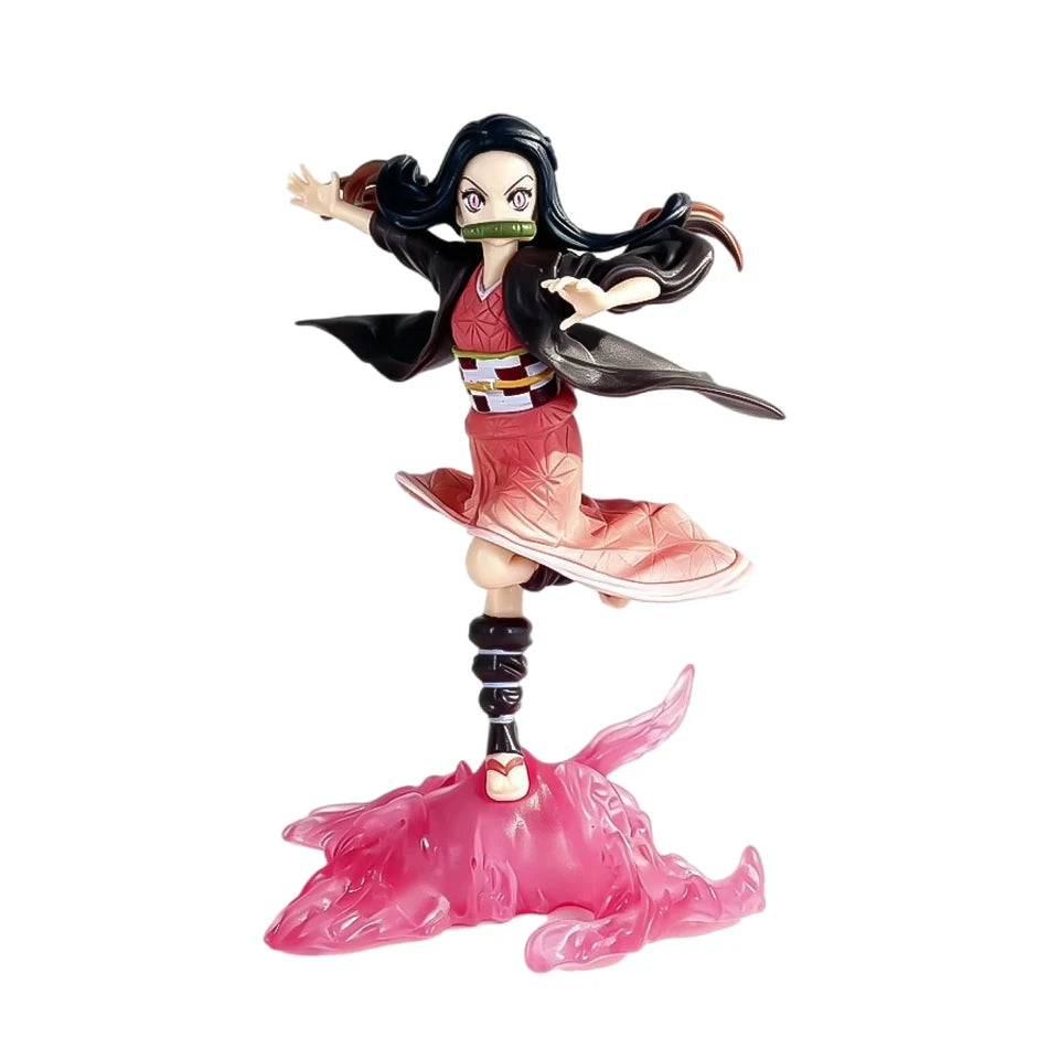 Demon Slayer Anime Character Kamado Tanjirou Iguro Obanai Nezuko Hinokami Kagura Figurine Toys Model Decor Gift