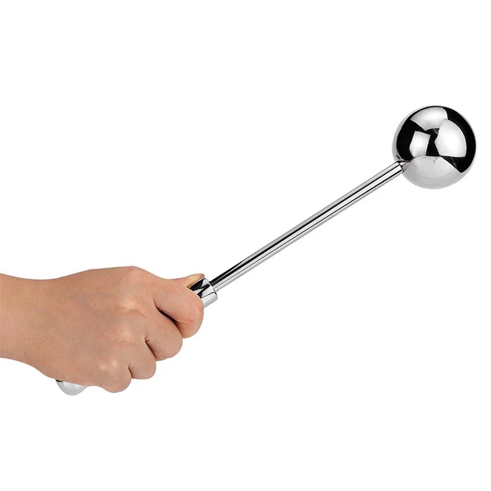 Stainless Steel Double-Ended Anal Massage Wand