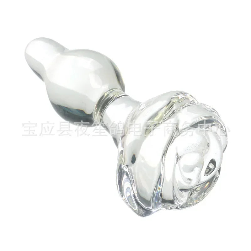 Crystal Glass Anal Bead & Plug