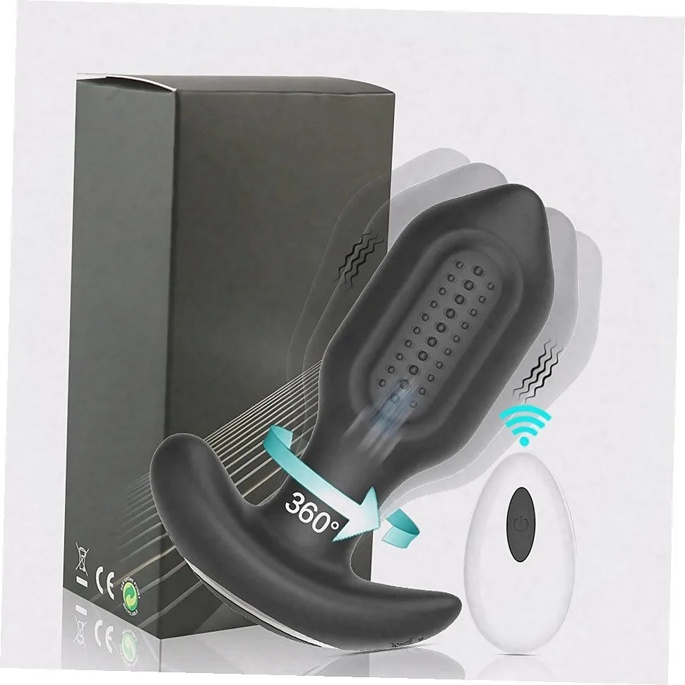 App-Controlled Rotating Vibrating Anal Plug