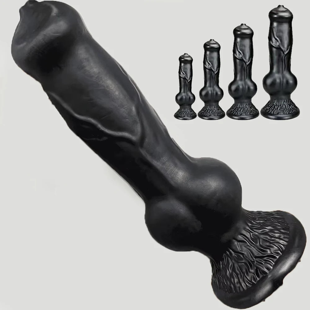 Huge Dildo Animal/Dog Dildo Realistic Penis with Suction Cup Big Butt Plug Giant Monster Cock Dick Adults Supplies for Men Women