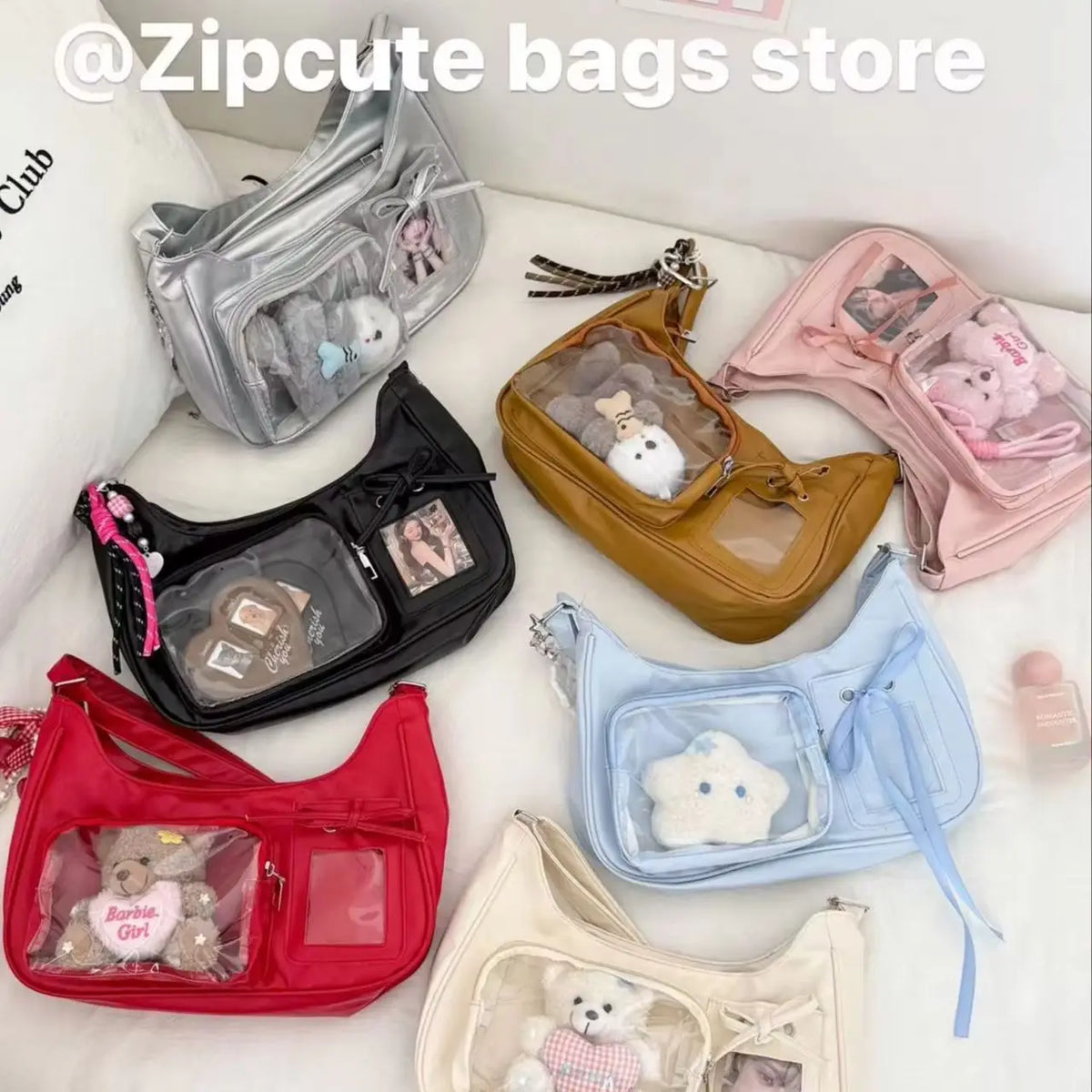 Transparent Harajuku Ita Shoulder & Crossbody Bag