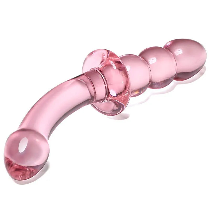 Double-Ended Crystal Glass Anal Bead Plug