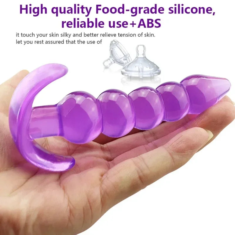 Soft Silicone Anal Bead & Butt Plug
