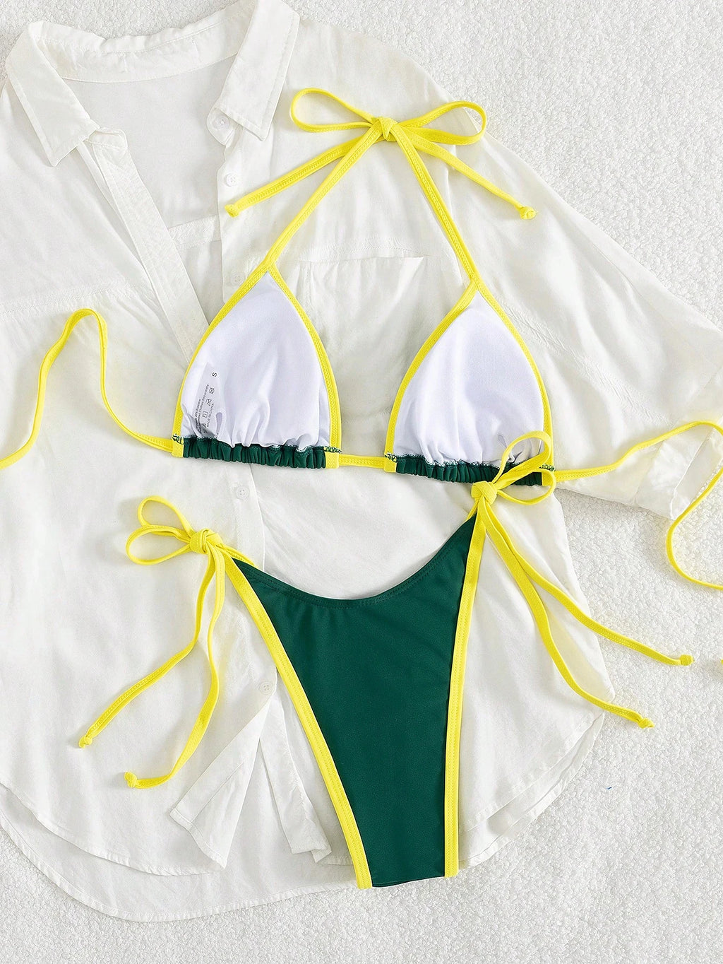 Sexy  Contrast Color Separates Micro Bikini 2026 Women's Swimsuit Female Swimwear Mini Thong Bikinis Set Two-piece Bathing Suit