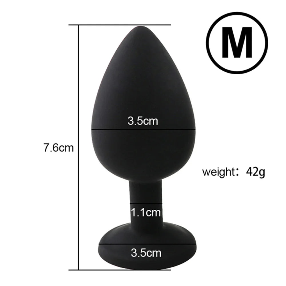 Soft Silicone Anal Bead & Butt Plug