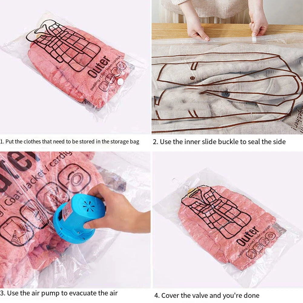 Hanging Vacuum Compression Storage Bags
