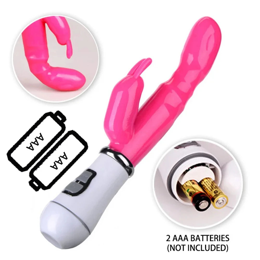 Quiet Rabbit Vibrator with Dual Stimulation