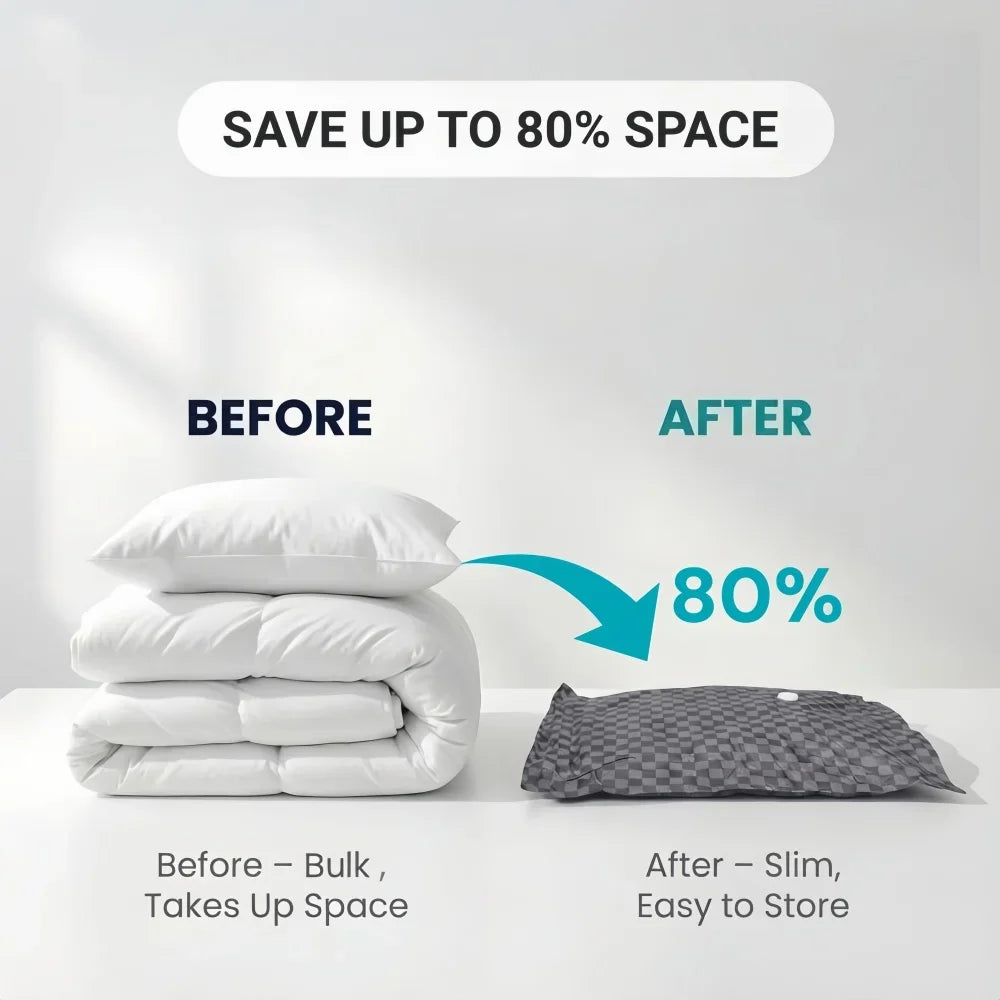 Vacuum Compression Storage Bags for Travel