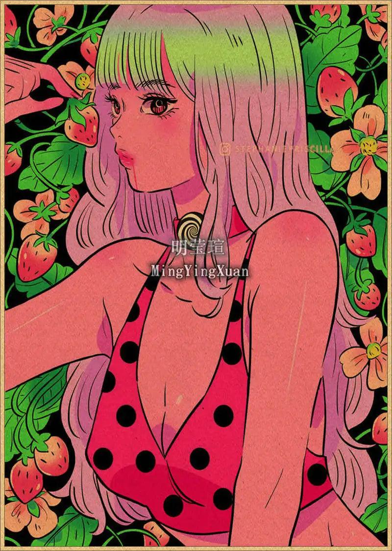 Japanese Anime 4K-Style Decorative Wall Poster