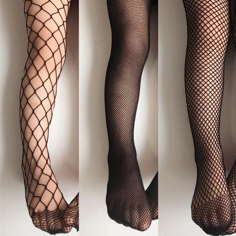 Women Long Sexy Hollow Out Fishnet Stockings Pantyhose Black High Waist Stocking Tights Panty Fishnet Lingerie High Quality