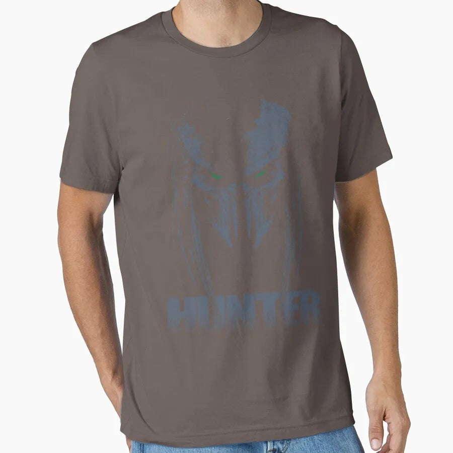 Hunter 80s horror sci fi The Predator Hunter Alien printed t shirt for men 100% cotton large size Adult tops S-6XL