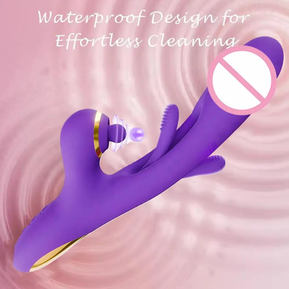 3-in-1 Rabbit Ear Suction Vibrator