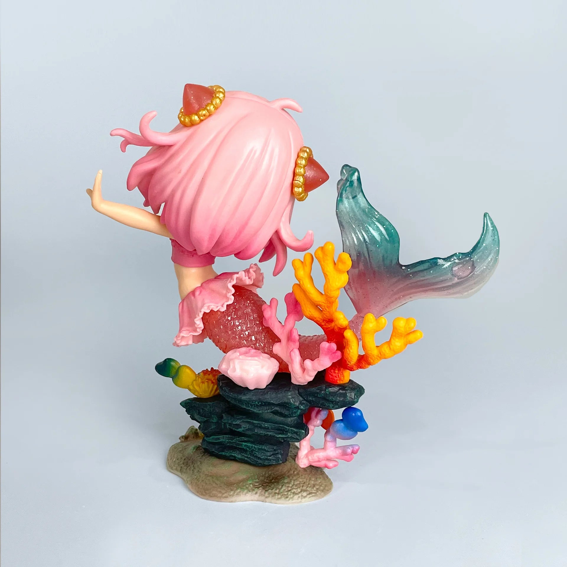 Mermaid figurine anime cute girlish collectible model ornament decoration