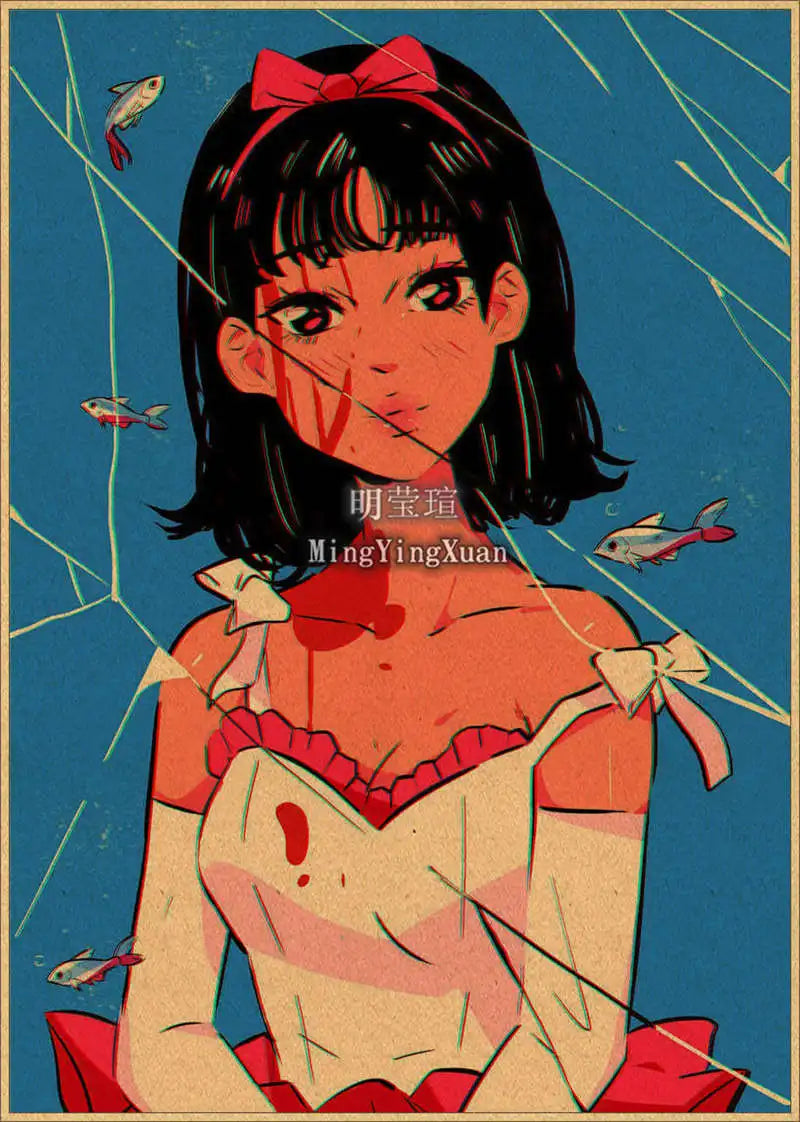 Japanese Anime 4K-Style Decorative Wall Poster