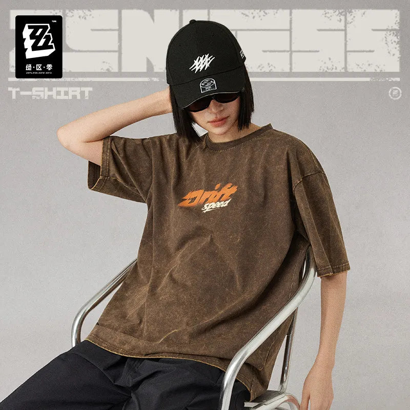 Official MiHoYo ZZZ Studio 2026SS Bangboo Racing Short Sleeve T-Shirt Zenless Zone Zero Game Cosplay Costume Birthday Gift