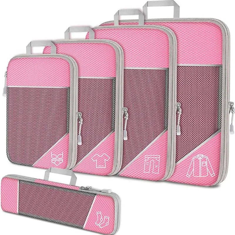 5-Piece Mesh Travel Packing Cube Set