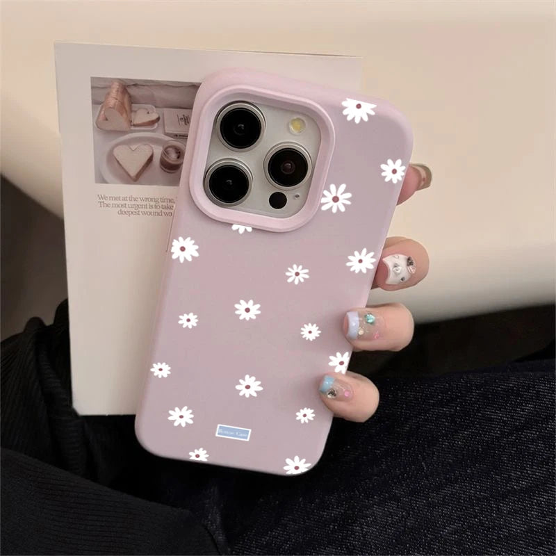 Daisy Flower Shockproof Phone Case for iPhone