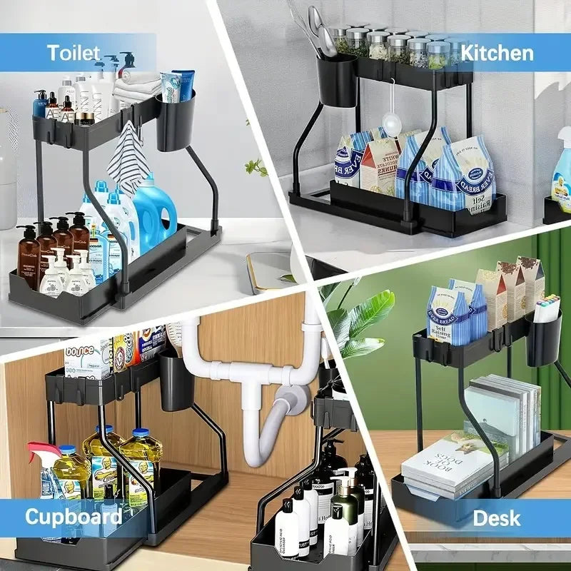 2-Tier Pull-Out Storage Organizer