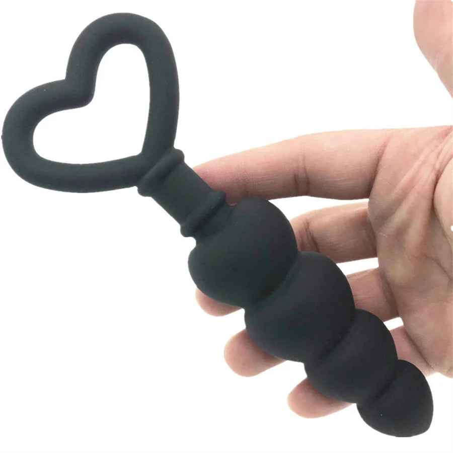 Silicone Beginner Anal Bead & Plug Trainer