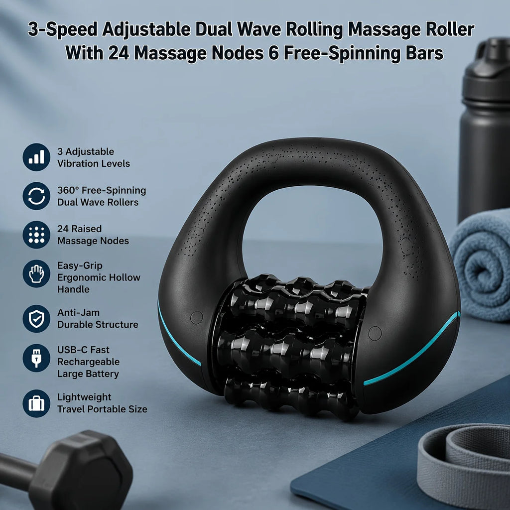 Rechargeable Handheld Roller Body Massager