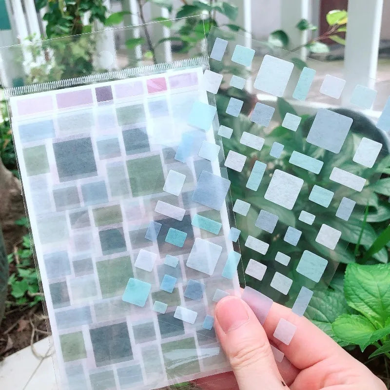6-Sheet Round Star Washi Sticker Set