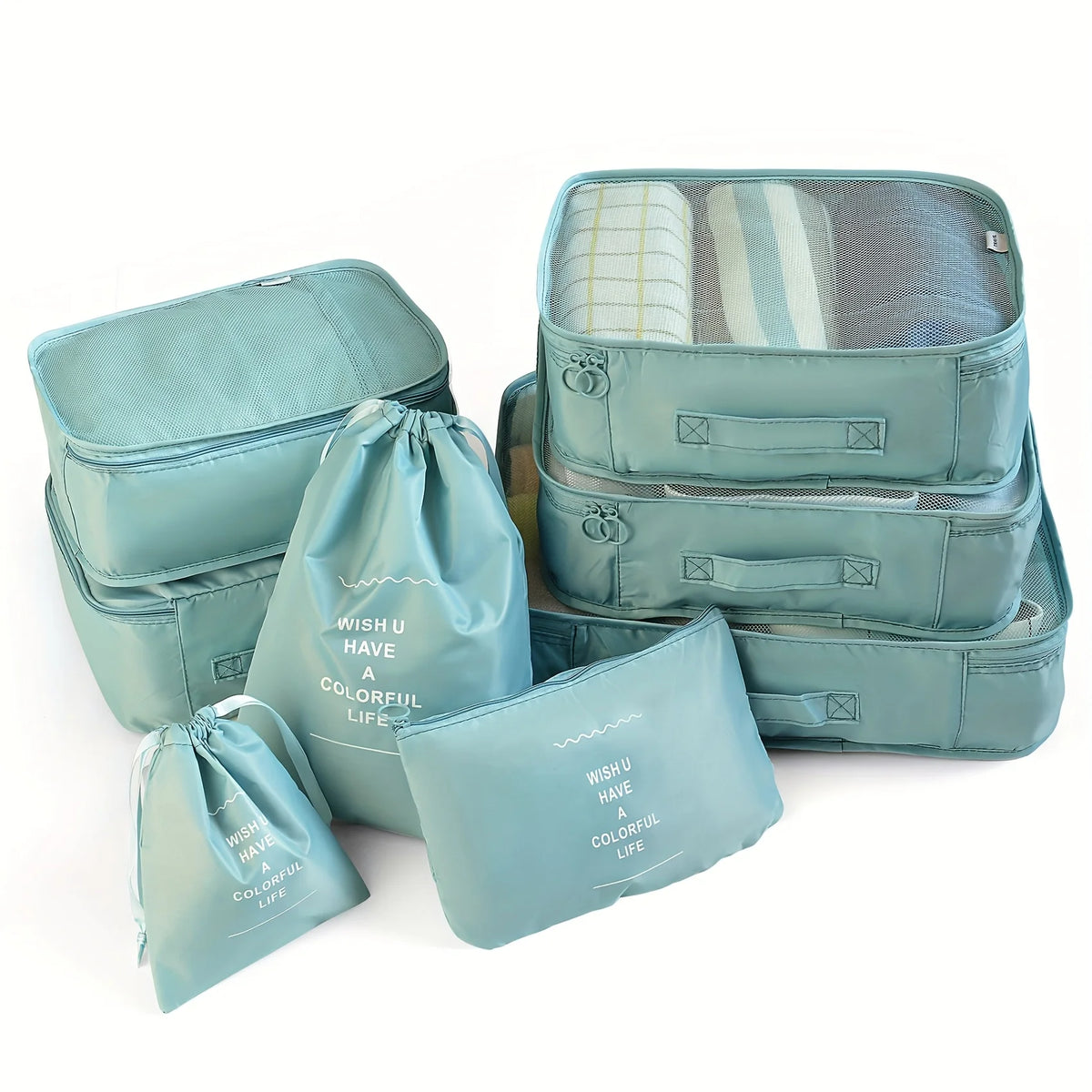 8-Piece Travel Packing Cube Organizer Set