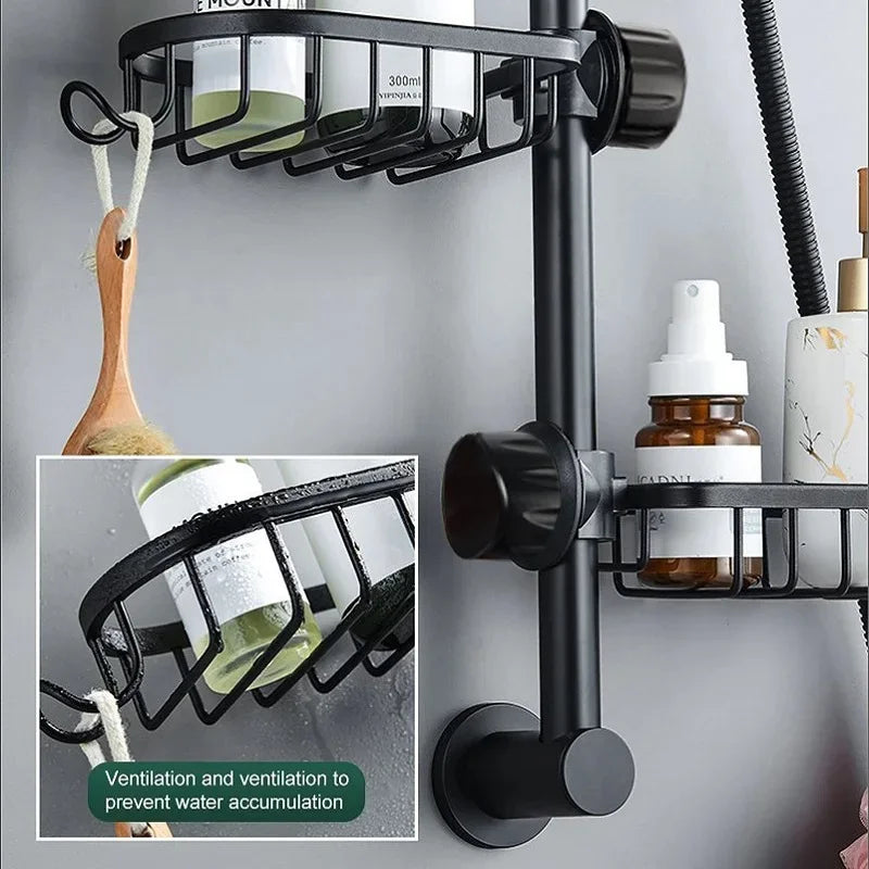 Bathroom Faucet Storage Rack Shower Soap Holder Bathroom Organization Shower Shelves Bathroom Accessories