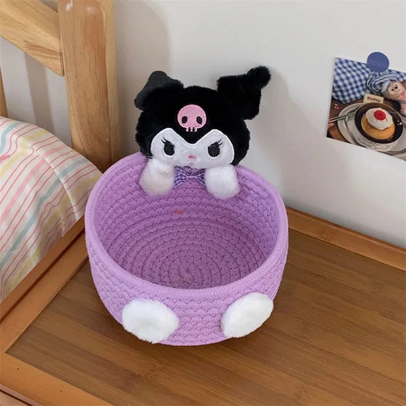 Cute Cat-Shaped Desktop Storage Basket
