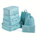 7-Piece Mesh Travel Packing Cube Set with Shoe Bag