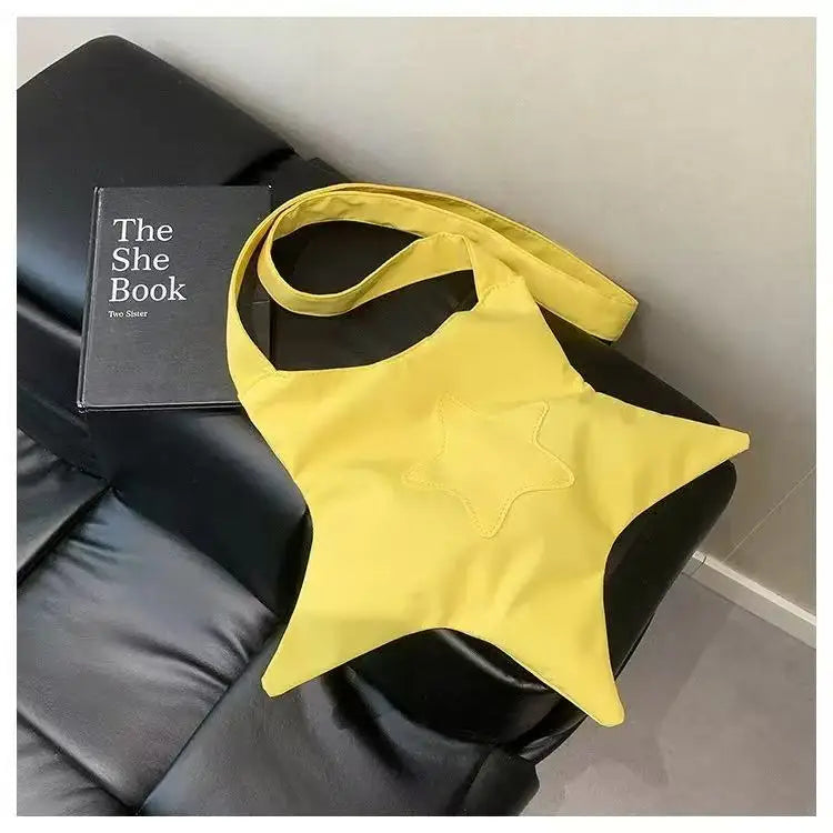 Y2K Star-Shaped Tote Bag
