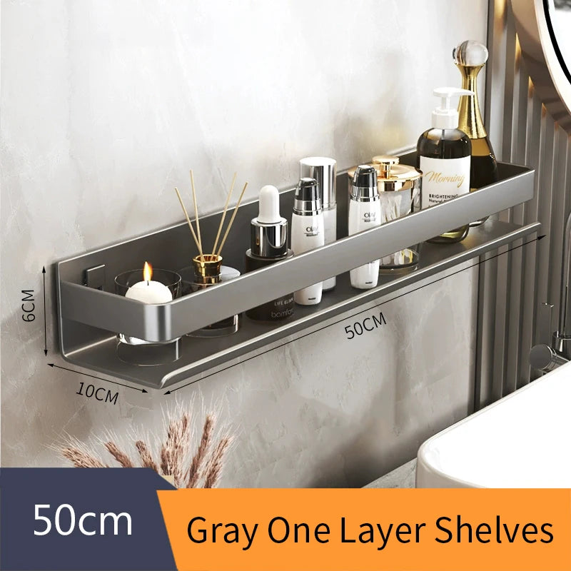 30–50 cm Aluminum Bathroom Storage Shelf