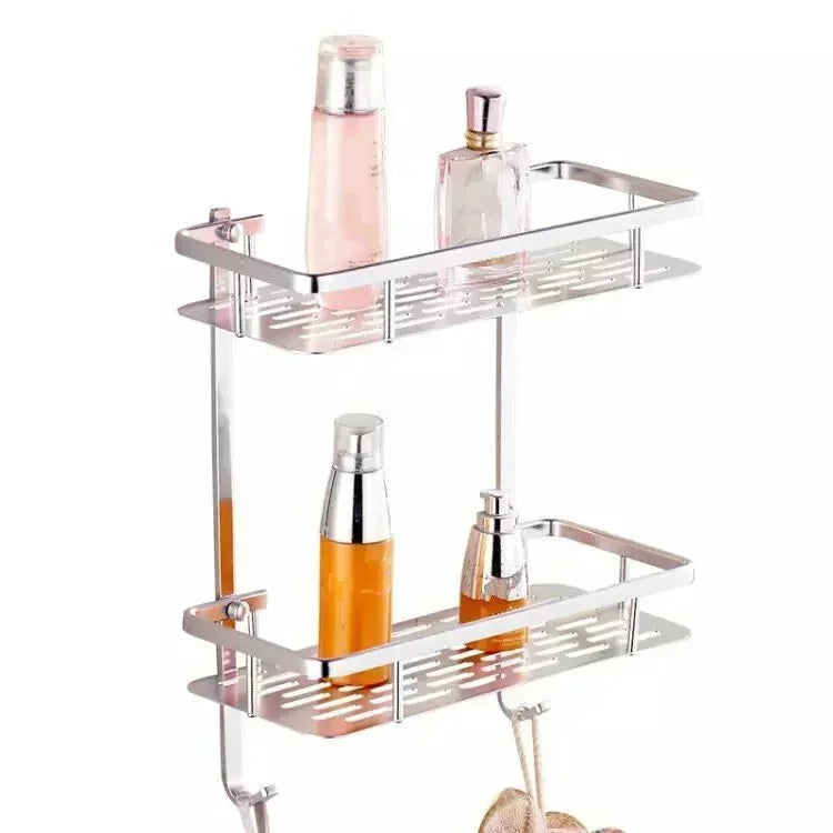 30 cm Aluminum Wall-Mounted Shower Shelf