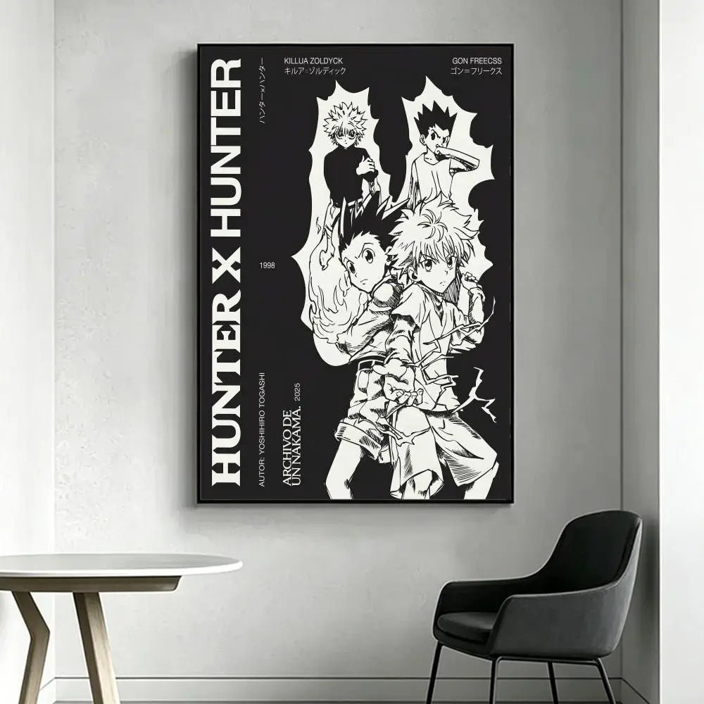 Anime H-Hunter x H-Hunter Poster HD art, waterproof, sticky wall, home decoration (living room, bedroom, bar), aesthetic