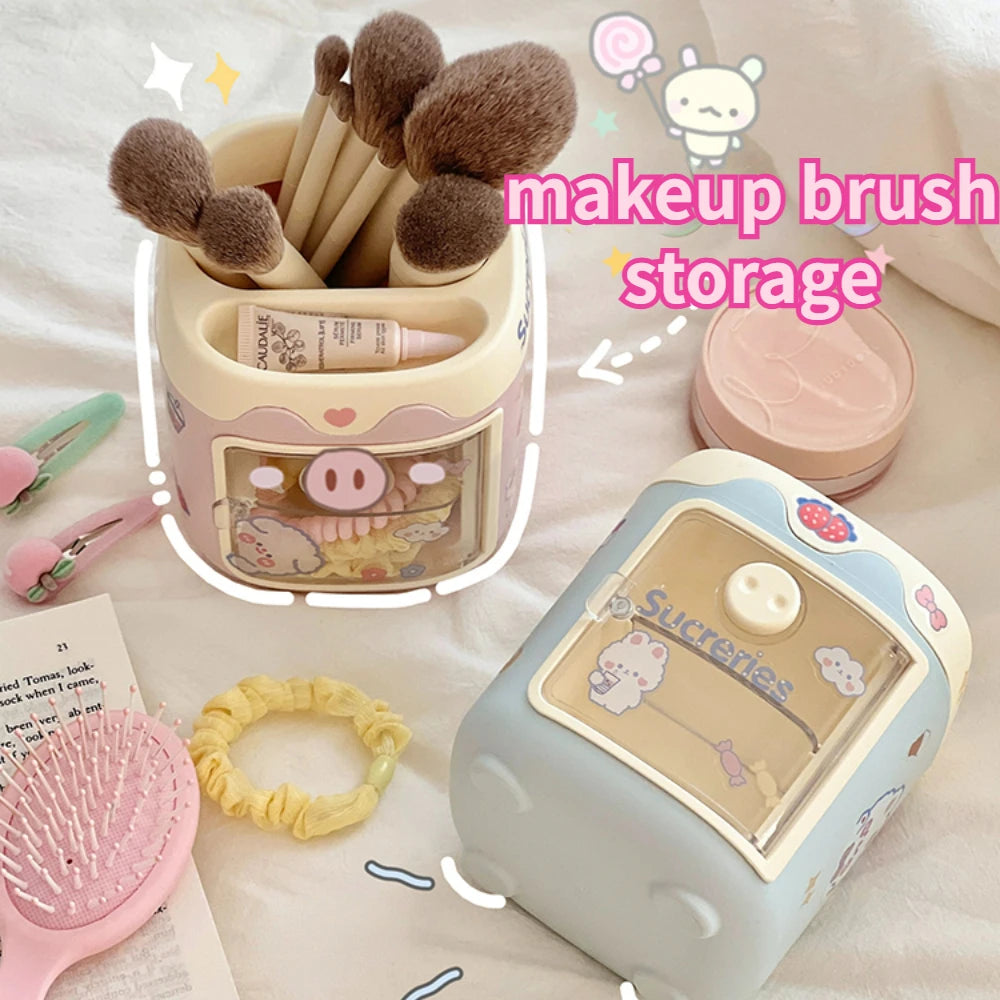 Kawaii Cartoon Desktop Pen Holder Organizer