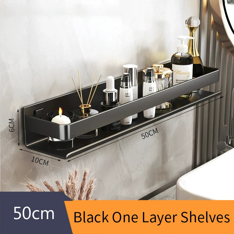 30–50 cm Aluminum Bathroom Storage Shelf