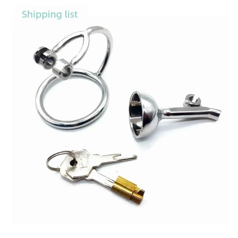 Reverse-Style Stainless Steel Chastity Cage