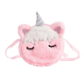 Kids Plush Unicorn Shoulder Bag
