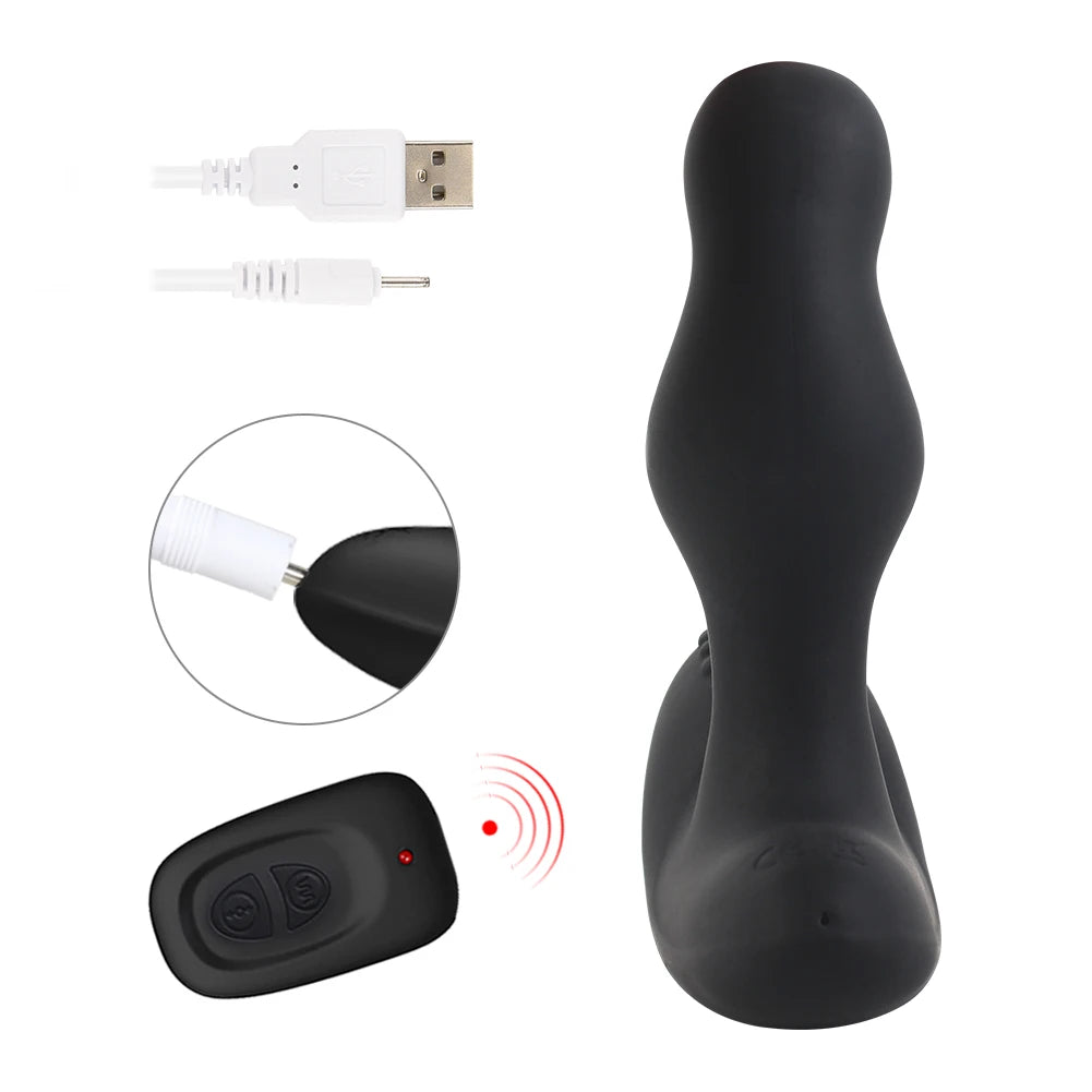 Remote-Control Dual-Vibration Prostate Massager
