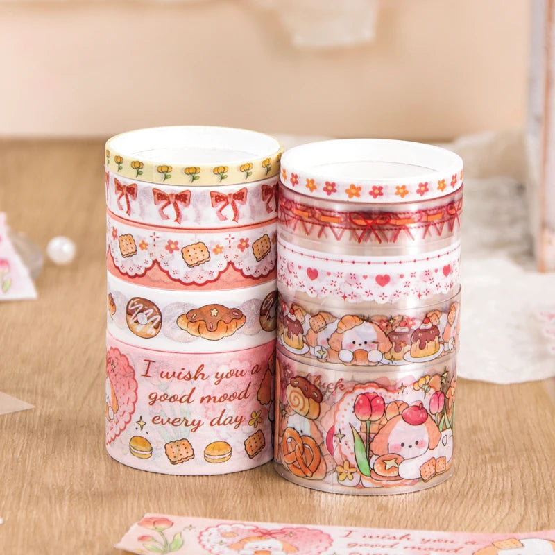 Kawaii Washi Tape & Sticker Scrapbooking Set