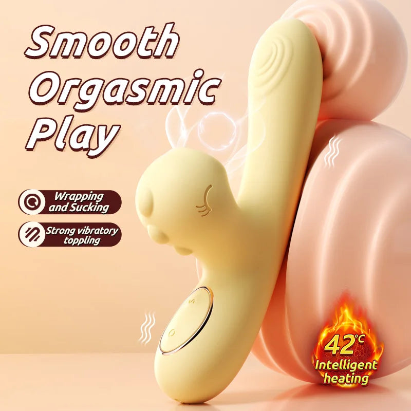 Rabbit Vibrator with Clitoral Suction
