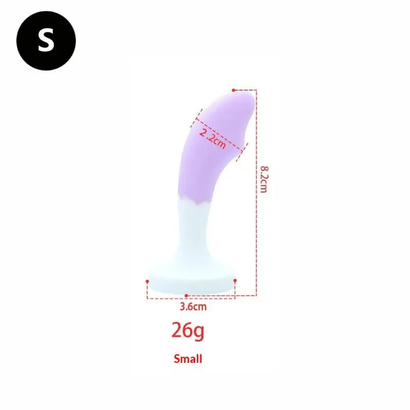 Silicone Anal Plug with Crystal Gem Base